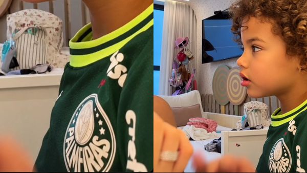 Bruna Biancardi explica vídeo de Mavie com camisa do Palmeiras: 'Adora'