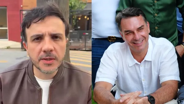 Renan Santos sobre ida de Flávio aos EUA: 'Encare o problema se for homem'