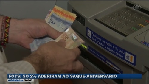 Só 2% optaram pelo saque-aniversário do FGTS