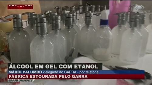Homem é preso por fabricar álcool gel com etanol no banheiro de casa
