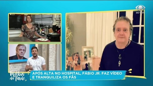 Fábio Júnior recebe alta e tranquiliza fãs em vídeo