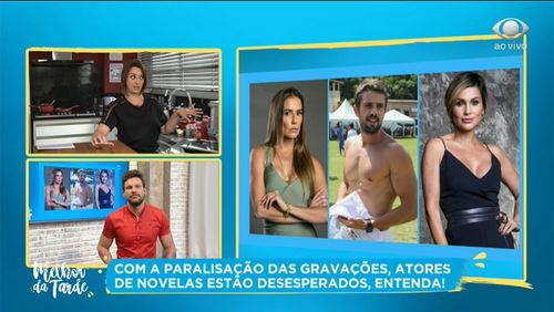 Paralisação de gravações e sucesso de reprises gera preocupação em atores