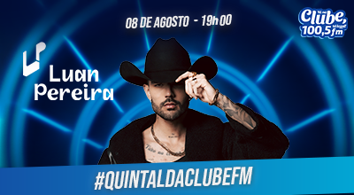 Luan Pereira no Quintal da Clube FM 