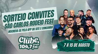 SORTEIO CONVITES SAO CARLOS RODEIO FEST