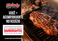 Você + acompanhante no Rodízio da Churrascaria Bandeirantes