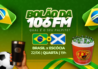 Bolão da 106: Brasil x Escócia