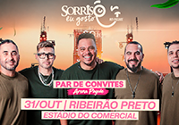 Par de Convites para o Sorriso Eu Gosto no Pagode [31.10]